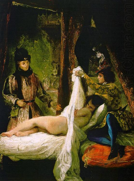 Eugene Delacroix Louis d'Orleans Showing his Mistress china oil painting image